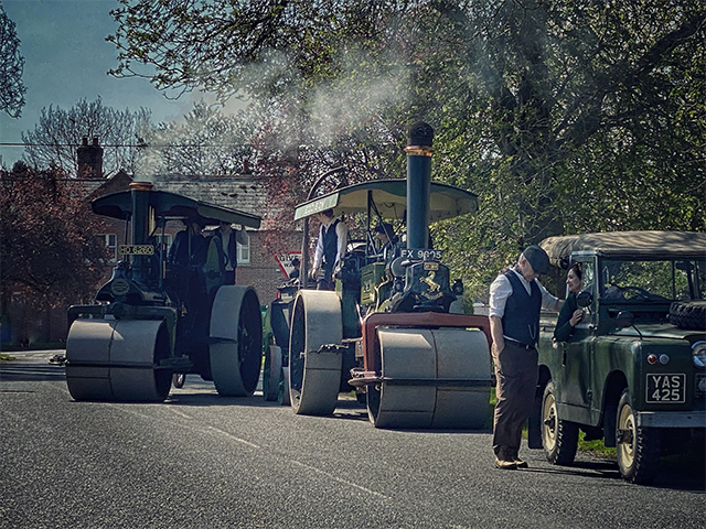 Join us for a day of Autumnal road and agricultural steam action in and around Derek Marder’s Yard