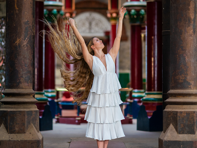 Location portrait & ballet dance photography experience session at Crossness pumping Station