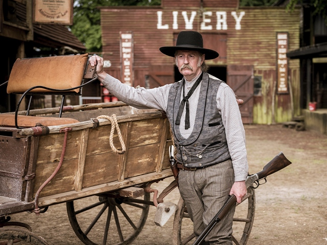 Back to the 1800's Wild West in a complete replica western town