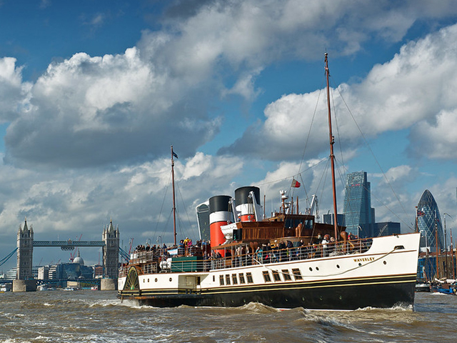 Late afternoon and sunset shoot Chasing and photographing the Paddle Steamer Waverley on the Thames to Tower Bridge